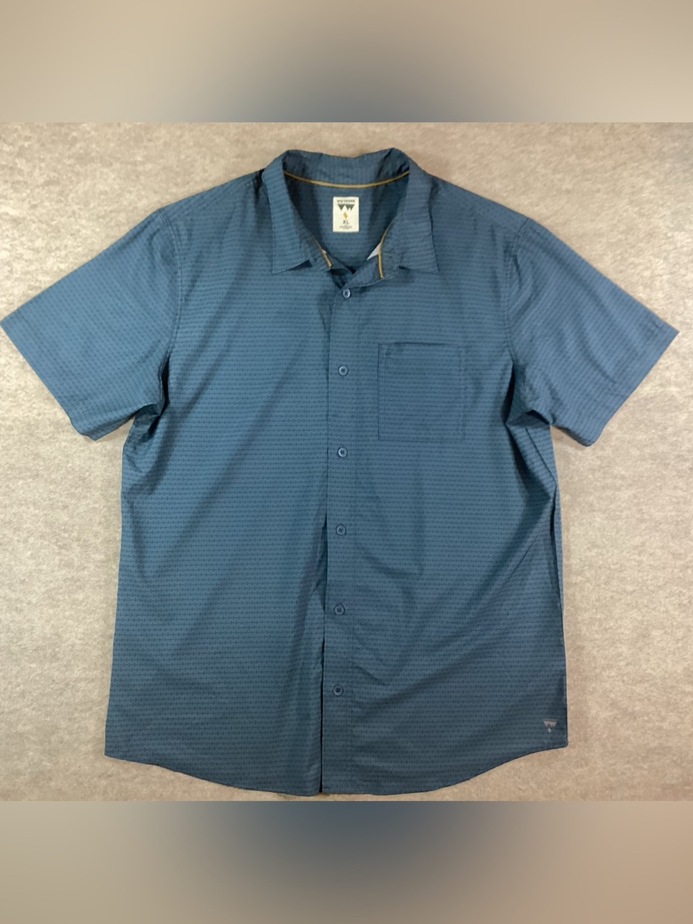 Voyager Men's Blue Short-Sleeve Button-Down Shirt
